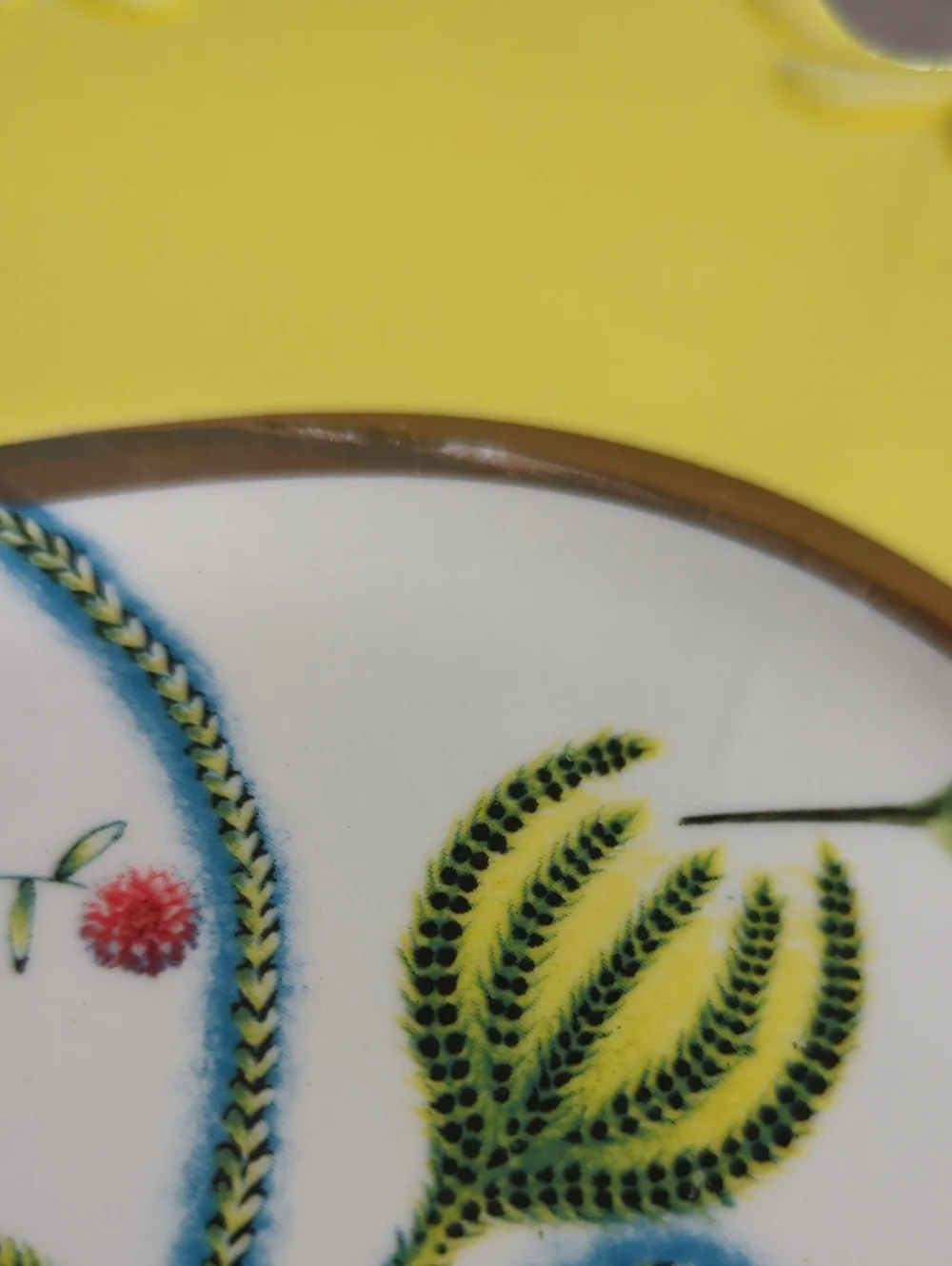 Anthropologie Nature Table Lou Rota Hummingbird Dessert Plate